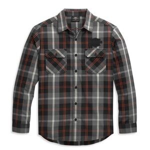 NWT Harley Davidson Button Up- Size Large Embroidered